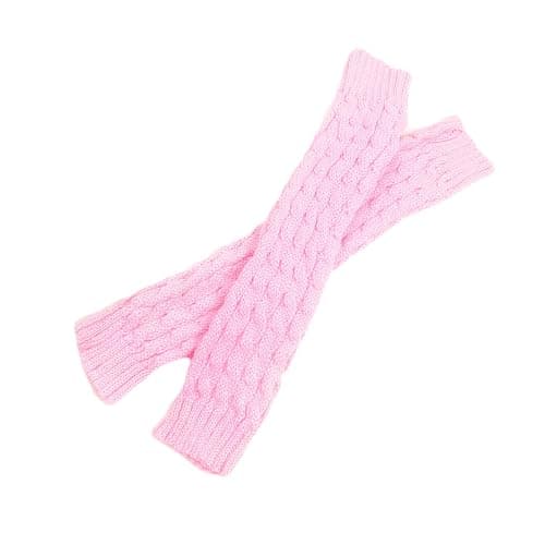 Lopsity Knitted Ribbed Stirrup Leg Warmers for Women, Girls, Ladies - Yoga and Dance thumbnail 3