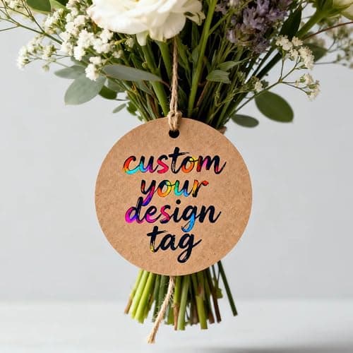 Custom Brown Kraft Paper Tags,Personalized Your Logo and Text Price Hang Tags for Clothes Gift Jewelry Handmade Business Wedding Birthday Favors thumbnail 8