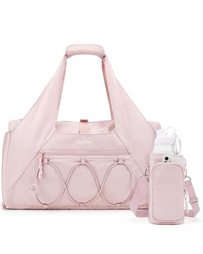 BAGSMART Sporttasche für Damen, leichte Reisetasche mit Schuhfach, Weekender mit Nassfach, Workout-Yoga-Tragetasche, Rosa - Image 1