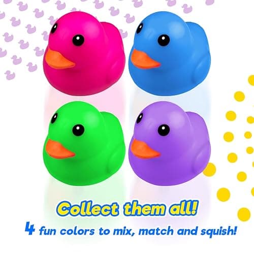 JA-RU Jumbo Super Stretchy Duckie (1 Green Duck). Irresistible Squishy Duck. Squeeze Action. Squishy, Squeezable, Stress Relief, Fidget, Party Favor, Classroom Prize. 4543-Green-1 thumbnail 3