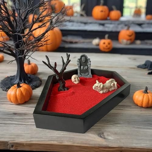 Zen Garden for Desk Gothic Gifts Office Desk Decor Mini Zen Garden Kit (Gothic Set A) thumbnail 5
