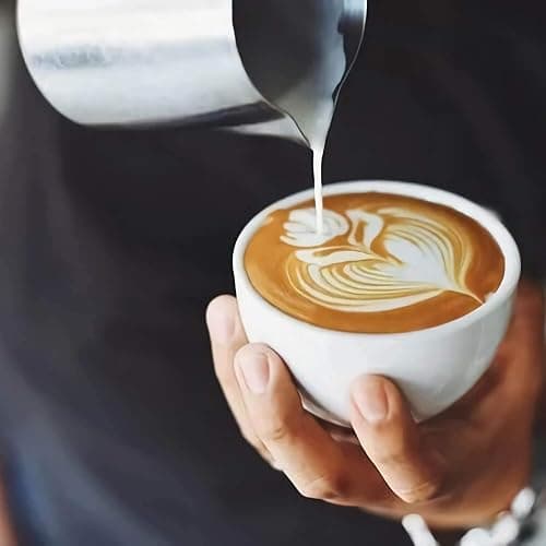 Milk Frothing Pitcher 12oz, Espresso Steaming Pitchers 350ml, Frother cup, Coffee Cappuccino Latte Art,304 Stainless Steel Jug with Decorating Art Pen thumbnail 5