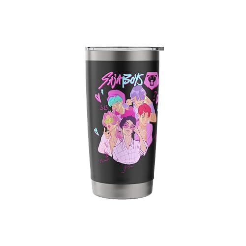 KPop Demon Hunters Saja Boys Heartthrob Officially Licensed Stainless Steel Insulated Tumbler thumbnail 4