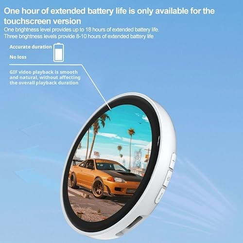 Smart Digital Badge with Touch Screen - 1.85" HD Electronic Badge for Fandom & Anime, Customizable GIF/Photo/Video Display, 18H Battery & LED Lights, Metal ACG Accessory for Bag & Cosplay thumbnail 8