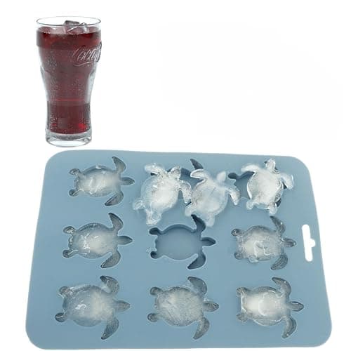 Ice Cube Mold Turtle Shaped Silicone Ice Cube Tray for Beverages, Beer, Juice, Whisky - Image 1