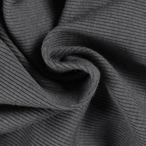 Roselux Women's Summer Scoop Neck Short Sleeve T-Shirts Ribbed Knit Slim Fitted Casual Basic Top thumbnail 4