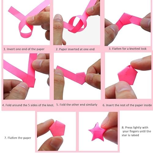 Aeojoor Star Origami Paper Star Paper Strip Sided Origami Stars Paper Lucky Star Decoration Paper Strips DIY Hand Art Crafts (Star Gradient (540 sheets)) thumbnail 3