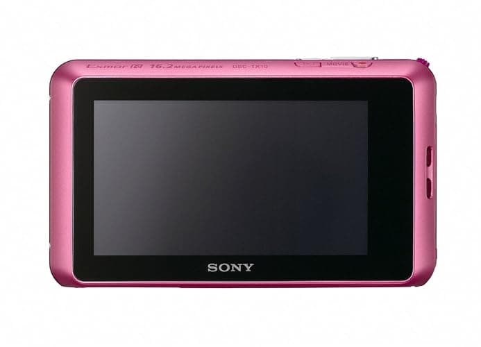 Sony Cyber-Shot DSC-TX10 16.2 MP Waterproof Digital Still Camera with Exmor R CMOS Sensor, 3D Sweep Panorama, and Full HD 1080/60i Video (Pink) thumbnail 5