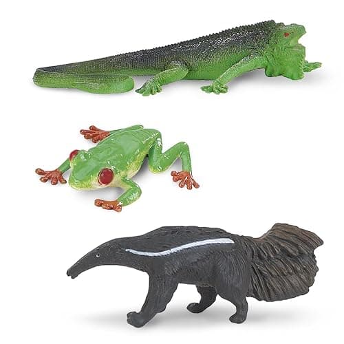 Safari Ltd. Rainforest TOOB - 11 Figurines: Macaw, Frogs, Toucan, Iguana, Monkey, and More - Educational Toy Figures For Boys, Girls, and Kids Ages 3+ thumbnail 7