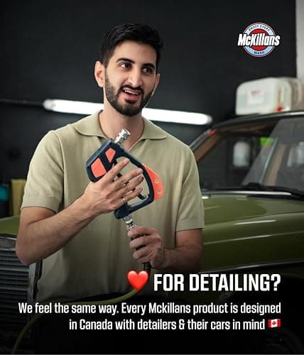 McKillans® Short Pressure Washer Gun with Swivel - High Pressure Water Handle with 3/8" Male Plug and 1/4” Quick Connector Coupler - Power Washer Gun Compatible with Foam Cannon - Car Wash Foam Gun thumbnail 7