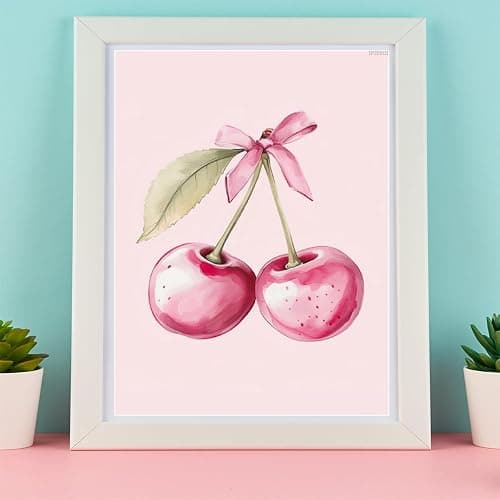 IPISSOI Watercolor Two Pink Cherry with Bow Diamond Painting Art Kit for Adults DIY Diamond Art Painting for Beginners Full Drill Round Gem Art Painting for Crafts Home Wall Decor 12x16 Inch thumbnail 5