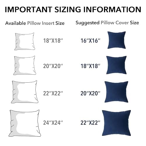 Oubonun 12 x 20 Throw Pillow Inserts, Firm and Fluffy Decorative Square Pillows for Couch Bed Sofa with Soft Cotton Cover White Cushion with Down Alternative Pack of 2 thumbnail 7