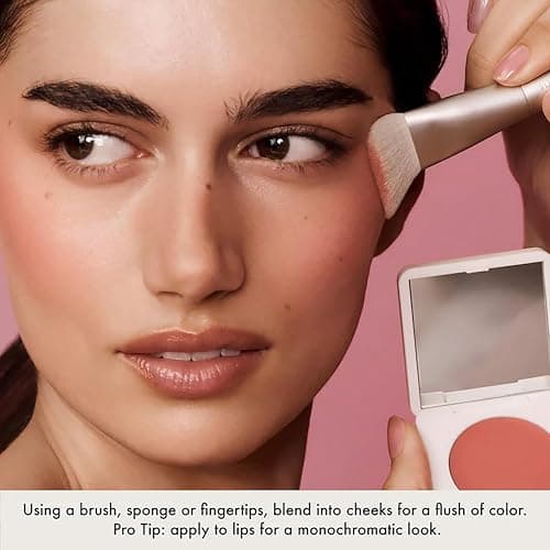 Summer Fridays Blush Butter Balm - Skincare-Infused Hydrating Cream Blush with Hyaluronic Acid, Ceramides, & Shea Butter for a Dewy Flush of Color - Cheek and Lip Tint - Dusty Rose (0.14 Oz) thumbnail 8
