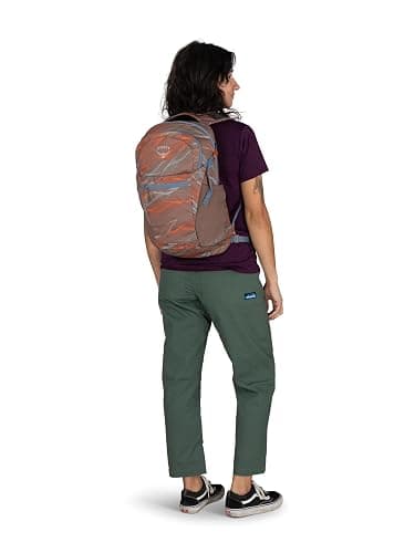 Osprey Daylite Plus Commuter Backpack - Lightweight, Everyday Pack with Laptop Sleeve and Water Bottle Pockets - Ideal for Work, School, and Travel with Storage, Smoky Desert Print/Magma Brown thumbnail 8
