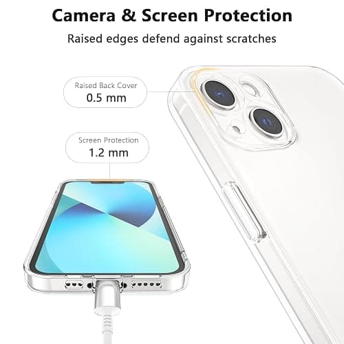 Vancle Case for iPhone 13 Phone Case, Camera Protection Ultra Slim Clear Soft TPU Case for iPhone 13 6.1-inch Anti-Scratch Shockproof Bumper Cover thumbnail 4