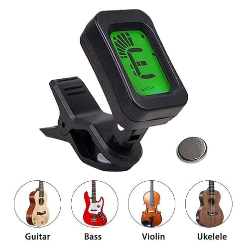 Guitar Accessories Kit with Guitar Strings,Guitar Tuner,Guitar Capo,3-in-1 Restring Tool,Pick Holder,Guitar Picks,Finger Protectors,Thumb Finger Picks, Guiter Bridge Pins,Guitar Nuts,Guitar Saddles thumbnail 2