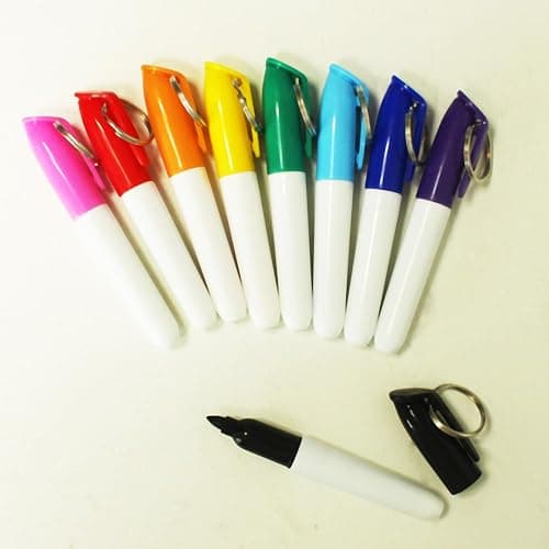 SKKSTATIONERY 36-Pcs Mini Dry Erase Markers with Key Ring, Whiteboard Markers, Marker Pens 3.5'', Markers thumbnail 5