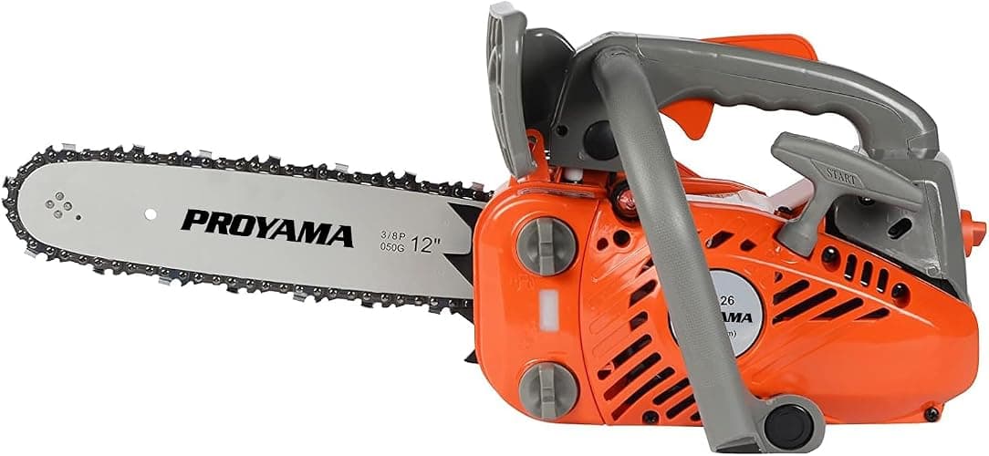 PROYAMA 26CC Top Handle Chainsaw, 12 Inch Small Climbing Handheld Chain saw | Petrol Cordless Lightweight Chain Saw, Portable Easy Start Saw for Tree Wood Cutting with 2 chains(12inch) thumbnail 7
