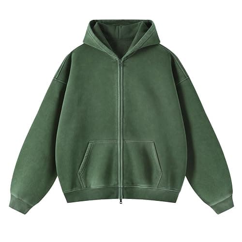 Talakeno Zip Up Hoodie - Green - Image 1