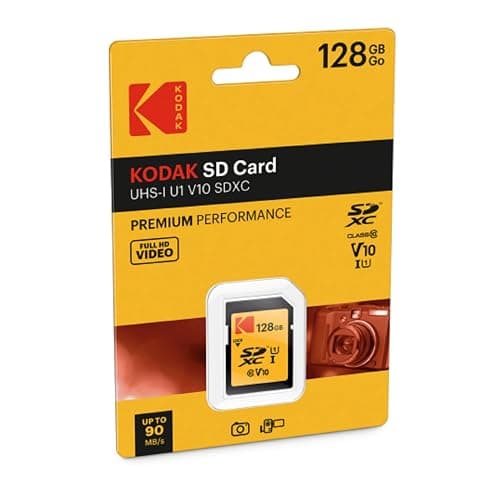 KODAK SDXC Card 128GB UHS-I U1 V10 Premium, up to 85MB/s Read Speed, for Full HD Video and High-Resolution Pictures, Compatible with SDXC Standard - EKMSD128GXC10K thumbnail 2