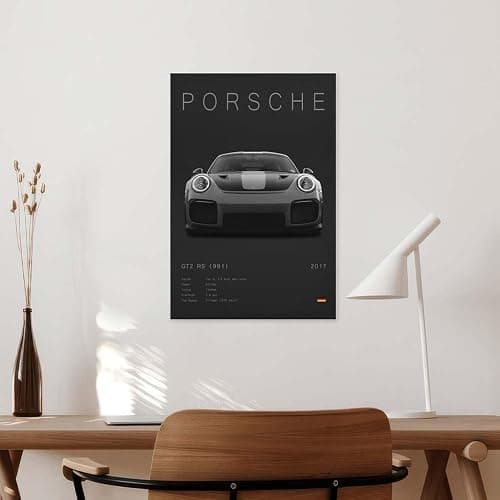 Super Car Poster for Boys Room,Racing Car Canvas Wall Art for Home Decor,Man Cave,Office Dorm Decoration Perfect for Birthday Party Gifts 3 thumbnail 6