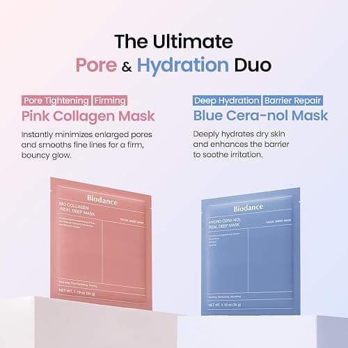 BIODANCE Best Mask Duo: Bio-Collagen & Ceramide Panthenol Real Deep Mask Set, Firming, Hydrating, Face Mask Bundle for Glass Skin, Korean Skincare Set, Korean Skin Care, Facial Mask Set thumbnail 4