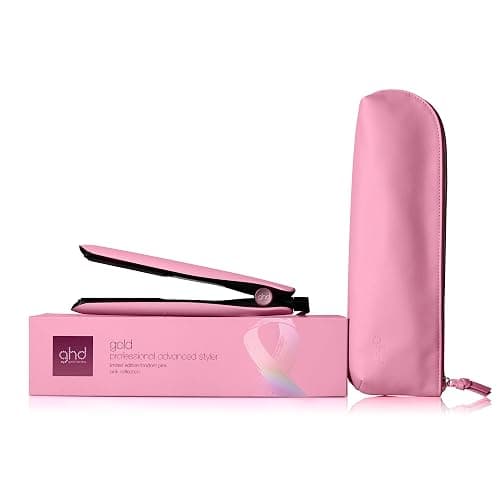 ghd gold pink - Plancha de pelo profesional para alisar, rizar y crear ondas, temperatura óptima de peinado 185ºC, tecnología dual-zone, edición limitada 2024, rosa - Image 1