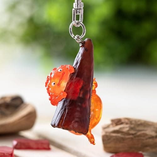 Studio Ghibli - Howl's Moving Castle - Hanging Calcifer, Benelic Key Chain thumbnail 2