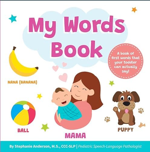 My Words Book: Easy First Words Toddlers Can Actually Say! Written by a Speech Therapist | Speech Development Board Book for Kids Ages 1-4. - Image 1