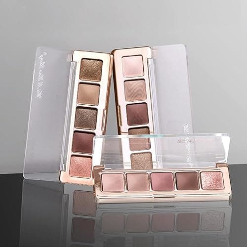 Mivota Rose Nude Eyeshadow Palette, 5 Colors Pink Brown Matte and Rose Gold Shimmer, Soft Glam Neutral Shades with Mauve Tones, Highly Pigmented Long Lasting Blendable for Daily Natural Makeup, 2# thumbnail 7