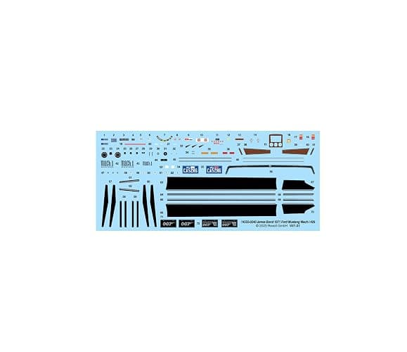Revell 14555 '71 Ford Mustang Mach 1 429 "James Bond 007 Diamonds are Forever 1:25 Scale 121-Piece Skill Level 5 Model Car Building Kit thumbnail 9