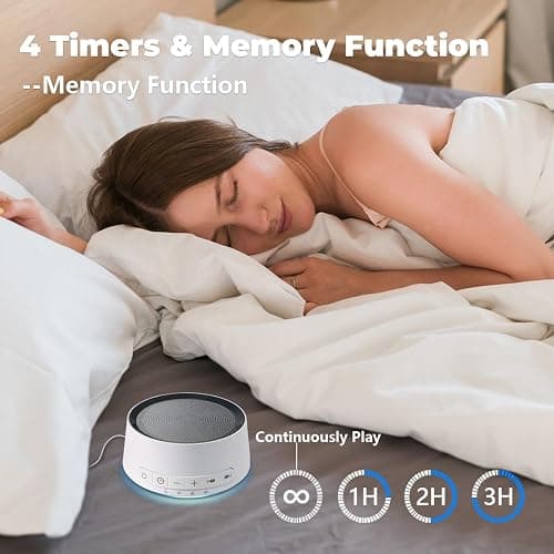 Sound Machine White Noise Machine with 30 Soothing Sounds 12 Colors Night Light Sleep Machine for Baby Kids Adults Brown Nosie Machine Pink Noise Machine with 32 Volume Levels for Office Home Travel thumbnail 5