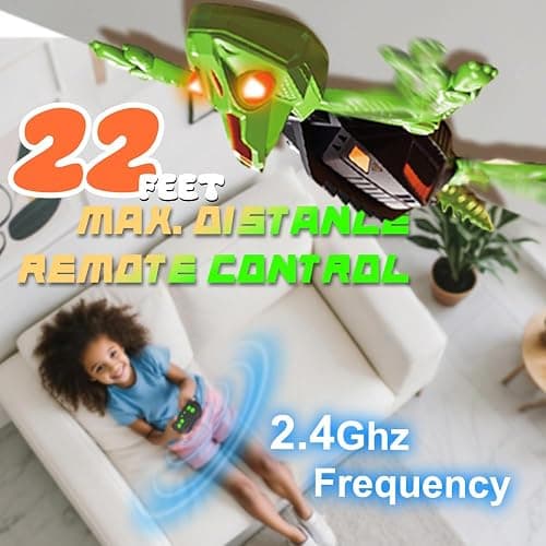 Wall Climbing RC Chameleon Toy for Kids, Rechargeable Remote Control Lizard Toy with LED Eyes, Dual Mode Floor & Wall Driving, Gift for Boys Girls Ages 3+ thumbnail 4