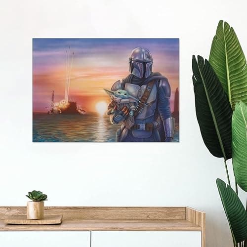 MIGHTYPRINT Star Wars – The Mandalorian – Mando and Grugo - A New Direction – Durable 24” x 17 Wall Art – NOT Made of Paper – Officially Licensed Collectible thumbnail 3