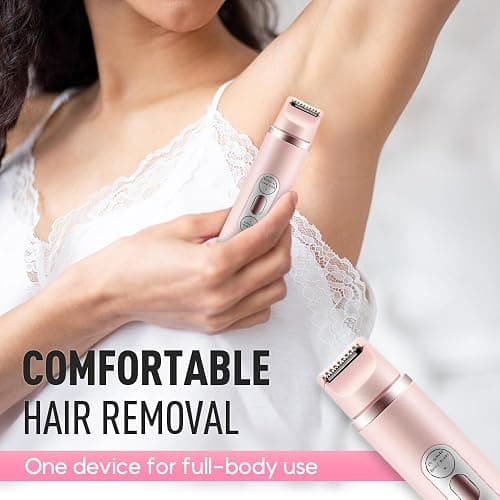 ⭐️Trimmer Razor for Face Lip Chin Underarm Legs Wet and Dry Body  (Pink) thumbnail 7