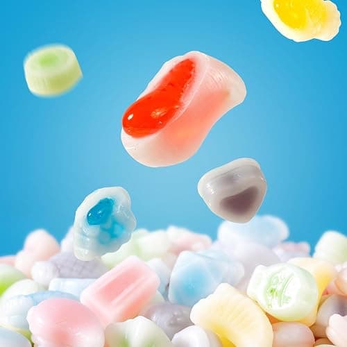 Halfoma Wax Bottle Chewable Candy, with Various Fruit-flavored Syrups in the Middle, Boxed, 58g, 32 Candies thumbnail 2