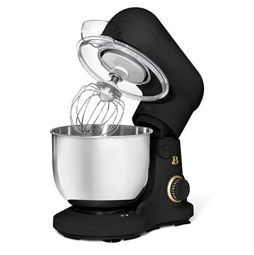 Stand Mixer 3.5 Qt with Flat Beater, Dough Hook, Balloon Whisk, Black Sesame by Drew Barrymore thumbnail 4