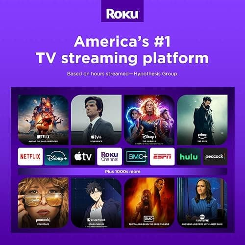 Roku 40-Inch Select Series Full HD Smart TV Bundle – 1080p LED Display, Dolby Audio, Compatible with Alexa, Voice Remote, Bluetooth Mode, w/AUX HDMI Cable, CPS 1-Year Protection Plan + Streaming kit thumbnail 7