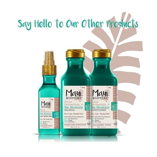 "Maui Moisture Color Protection + Sea Minerals Shampoo, Protect -Treated Tresses with Rich, Pure Algae, and Sea Kelp, Non-GMO, 13 Fl Oz" thumbnail 4