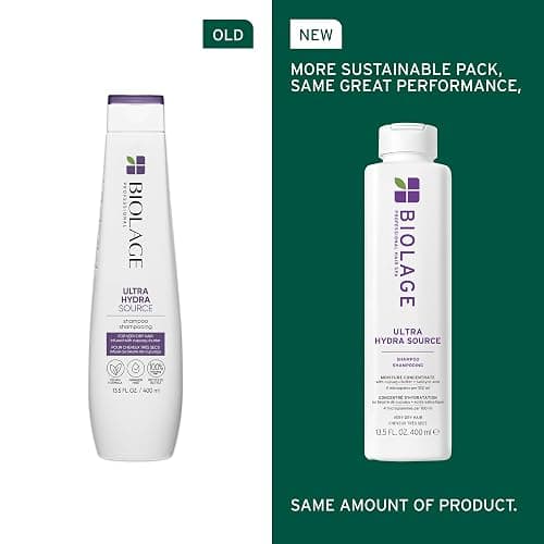 Biolage Ultra Hydra Source Shampoo & Conditioner Set - Renews Hair's Moisture and Deeply Conditions With Frizz Control and Added Shine, For Very Dry Hair, Silicone-Free & Vegan thumbnail 2