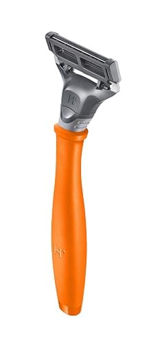 Harry's Original Shaving Kit for Men - Razor Handle, 15 Razor Blade Refills, and Travel Blade Cover - German Engineered - Orange thumbnail 2