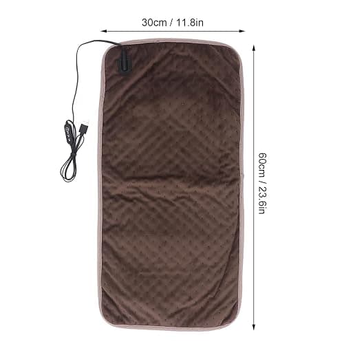 11.8x23.6in Heating Pad 3 Levels USB Electric Heat Pad, Portable 5V Electric Heat Pad with Skin Friendly Fiber, Ideal Gifts for Home thumbnail 6