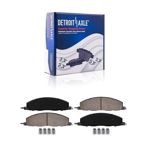 Detroit Axle - Wheel Bearing Hubs Brake Kit for 2014-2018 Ram 2500, 2013-2018 3500, Front Wheel Bearing Hubs Front Rear Drilled Slotted Brake Rotors Ceramic Brake Pads 2015 2016 2017 Replacement thumbnail 8