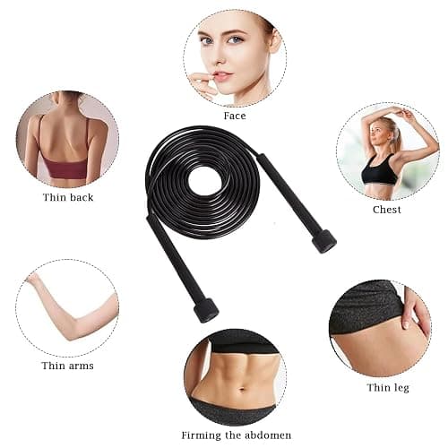 Senshuomy Adjustable Skipping Rope for Adult and Kids,Jump Rope,With Adjustable Length,Lightweight and Portable,Featuring a Comfortable Handle for Speed Jumping (6 Colour) thumbnail 5