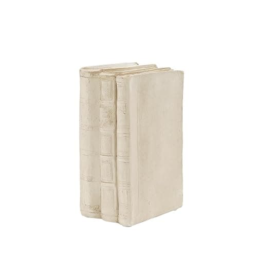 Guichifun Faux Books Living Room Decor - Resin Cute Cream Farmhouse Decor Fake Modern Fashion Decorative Books Set for Office Mantle Shelves Coffee Table Decor 4.2 * 2.7 * 6.2 Inch - Image 1