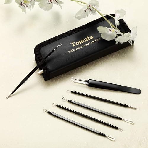 Blackhead Remover Pimple Popper Tool Kit - (6 Piece Kit) - Professional Stainless Pimples Comedone Extractor Removal Tool thumbnail 7