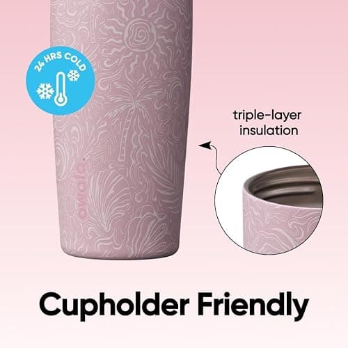 Owala FreeSip Sway Stainless Steel Water Bottle 30 oz Coastal Bohemian thumbnail 5