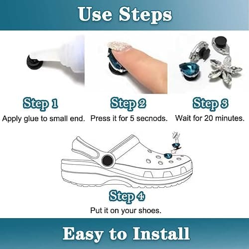 PUSNMI Buckle Plastic Button, Shoe Charm Backs Buttons Mixed Colors Black and Clear Round Buttons Accessories for Flat Shoe Charms, Wristband Charms Back, Factory DIY Ornaments 200pcs thumbnail 5