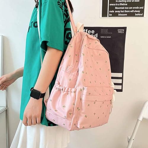 Chagoo Niedlicher Kawaii Rucksack mit Blumenmuster - Coquette Rucksack für Frauen thumbnail 3
