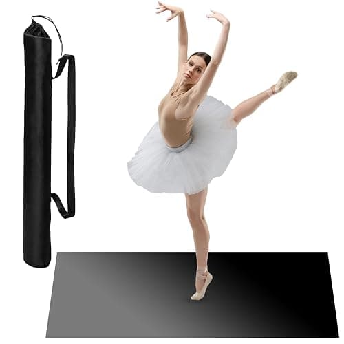 PullCrease Portable Dance Floor Smooth Ballet Floor Vinyl Dance Mat for Home Stage Studios Kids Adults Practice Improve - Image 1